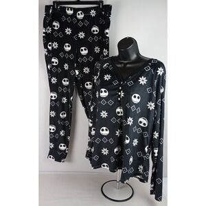 Disney Tim Burton Christmas Nightmare Jack Womens Sz XL 16-18 Sleepwear 2 Piece